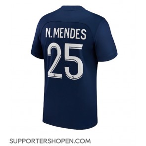 Paris Saint-Germain Nuno Mendes #25 Hemma Matchtröja 2022-23 Kortärmad
